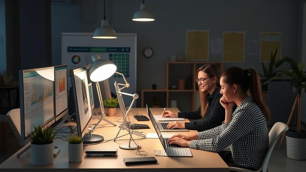 A photo of a working marketing agency. A photo of a working marketing agency.фото